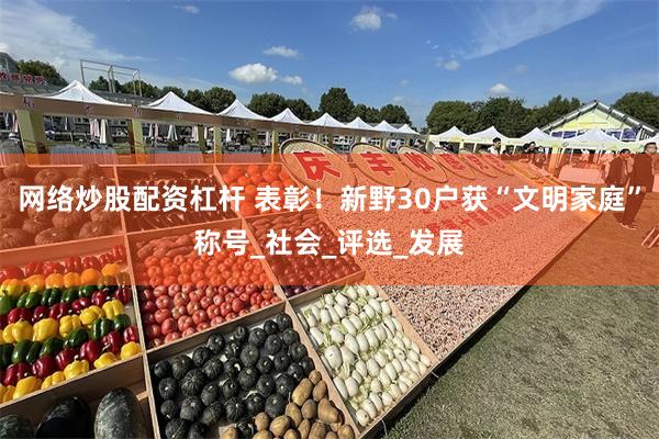 网络炒股配资杠杆 表彰！新野30户获“文明家庭”称号_社会_评选_发展